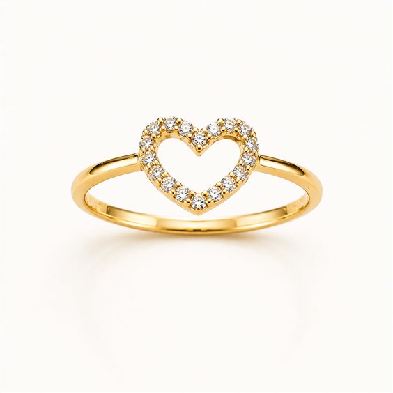 Anello Vidali Gioielli Donna in Oro giallo Zircone ANOR-98-34 - ANOR-98-34